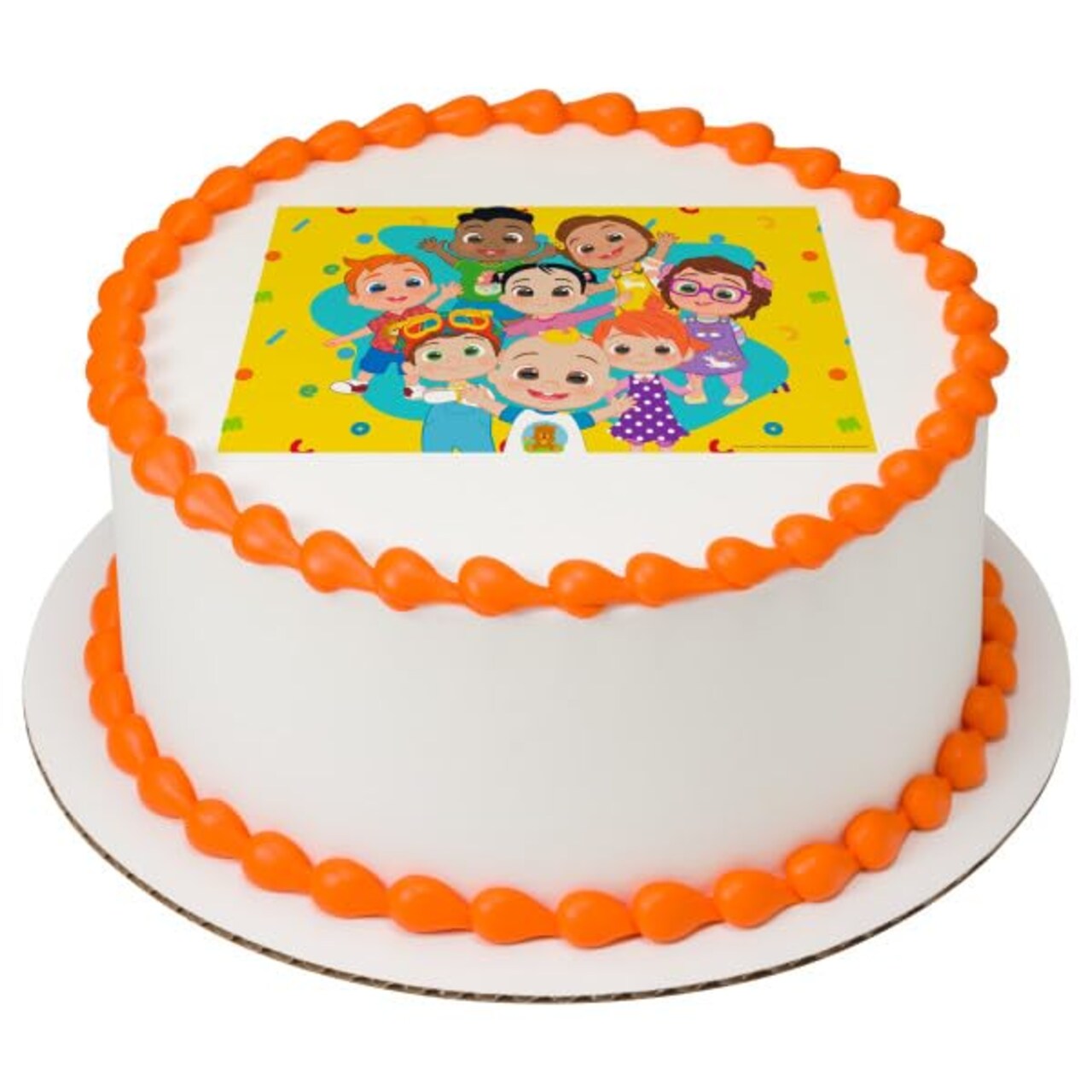 CoComelon Fun Day PhotoCake® Edible Cake Topper Icing Image for 8 inch round cake or larger